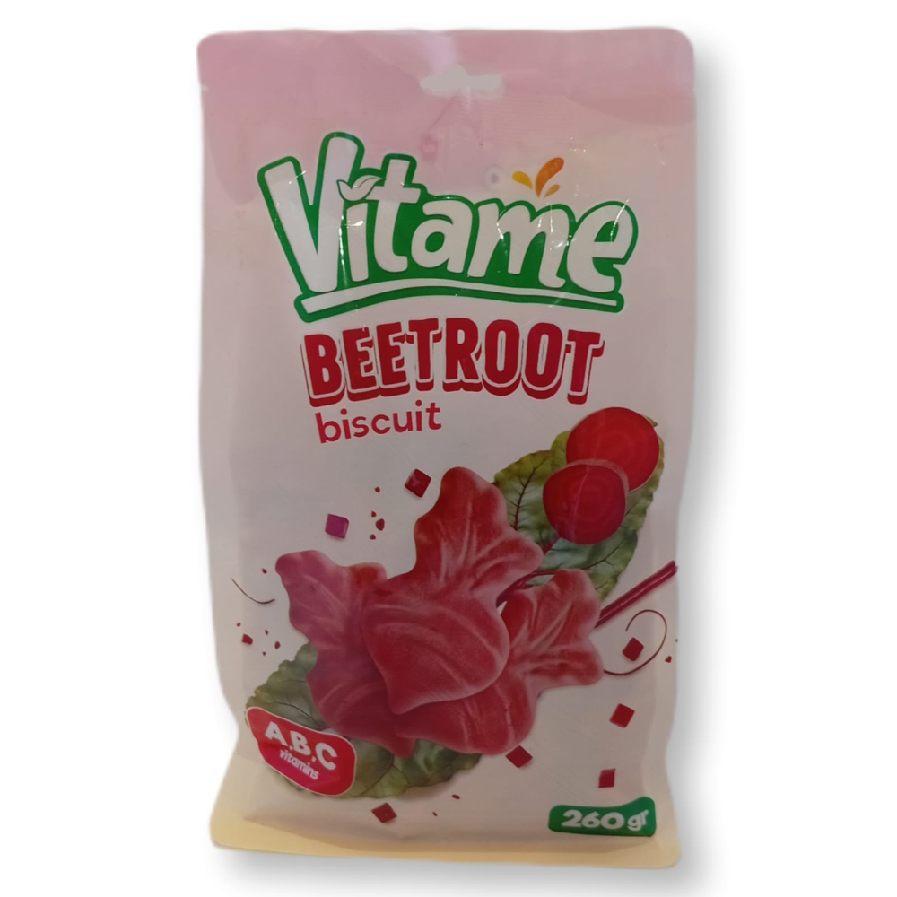 свекольное печенье Vitame Beetroot biscuit